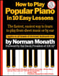 How to Play Popular Piano in 10 Eas book cover